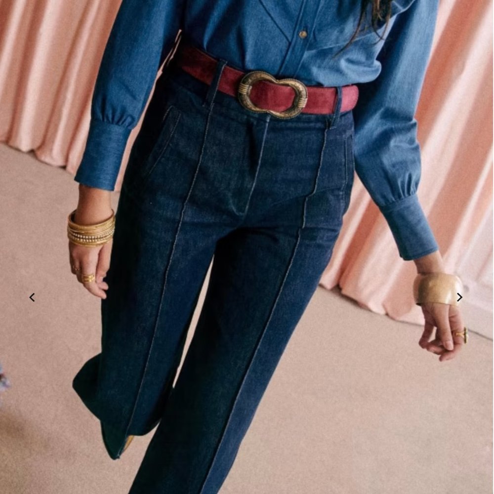 Sezane Lukas Trousers Indigo 38